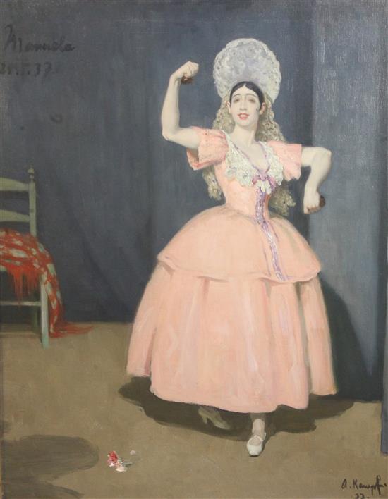 Arthur Kampf (1864-1950) Manuela 29 x 23in.